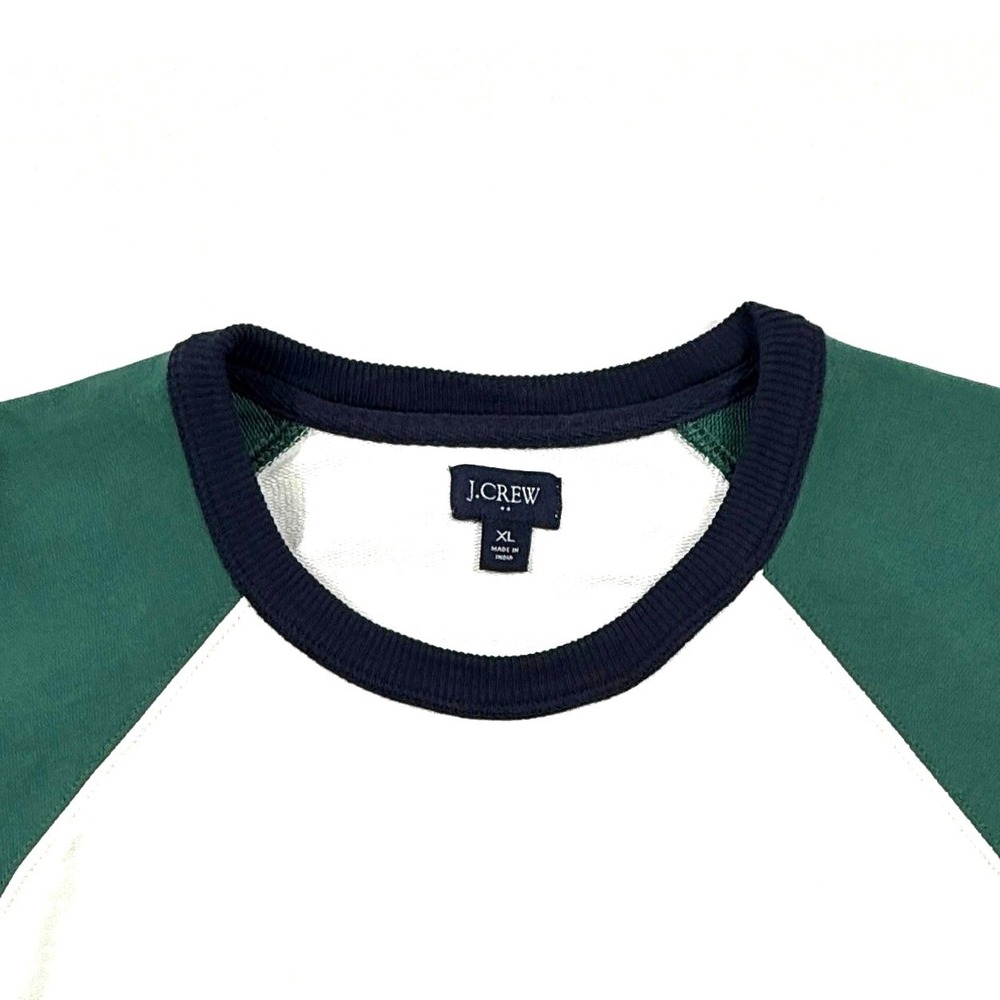 J. Crew Men's Pullover Sweatshirt Navy Blue XL Long Sleeve Crew Neck Cotton